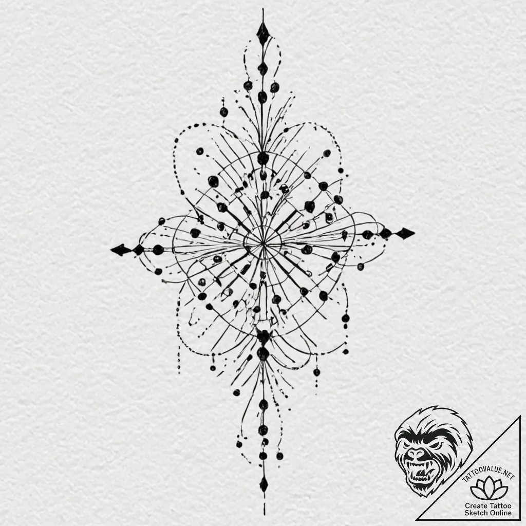 Binary code pattern, tattoo flash sheet desig... - tattoo sketch (№1751881407_0, 07.07.2025 09:43) — tattoovalue.net