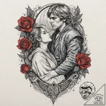 49. trash polka style tattoo of luke skywalke… – tattoo sketch (№1751882247_0, 07.07.2025 09:57) — tattoovalue.net