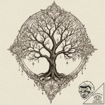 A beautiful linework tattoo sketch of the whi… – tattoo sketch (№1751882667_0, 07.07.2025 10:04) — tattoovalue.net
