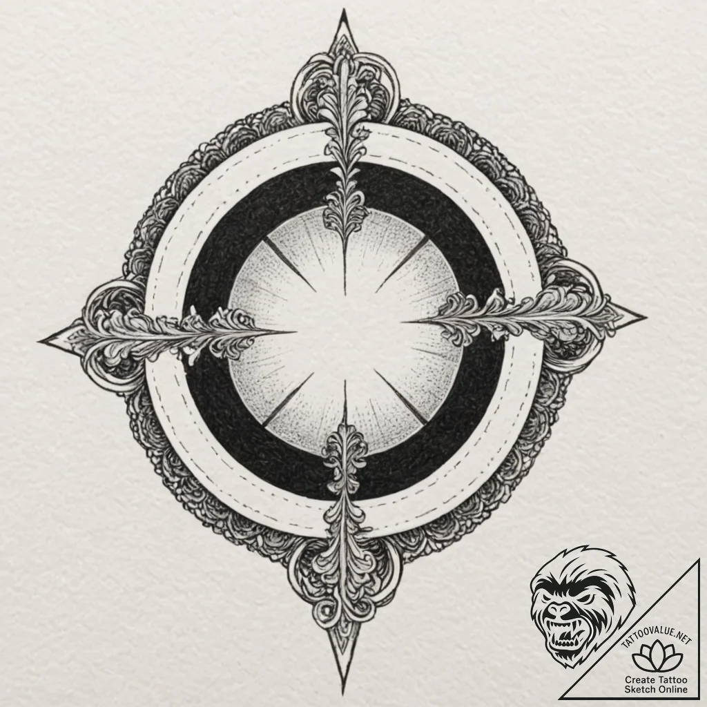 Portal to another dimension, tattoo drawing o... - tattoo sketch (№1751883338_0, 07.07.2025 10:15) — tattoovalue.net