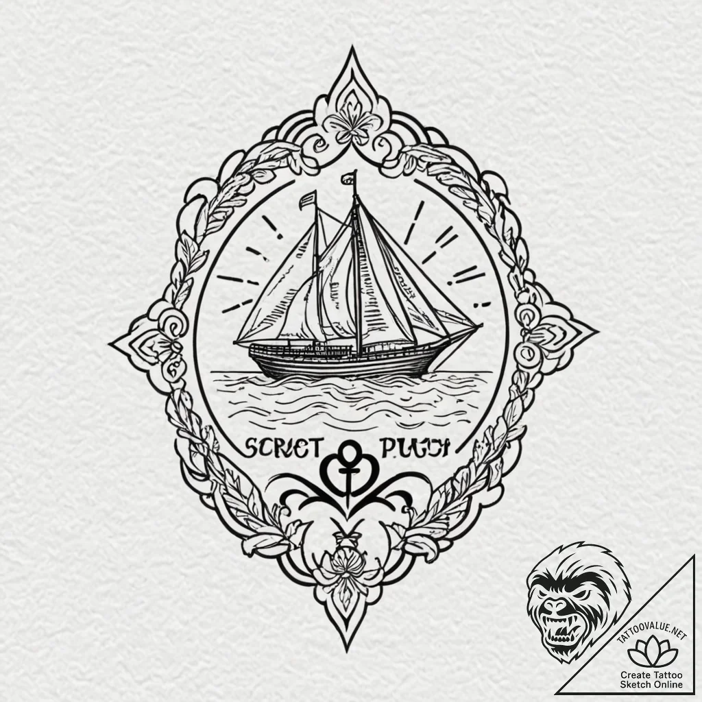 A qr code that links to a secret message, tat... - tattoo sketch (№1751883415_0, 07.07.2025 10:16) — tattoovalue.net