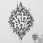 Peak ace, artistic tattoo sketch, unique desi… – tattoo sketch (№1751883574_0, 07.07.2025 10:19) — tattoovalue.net