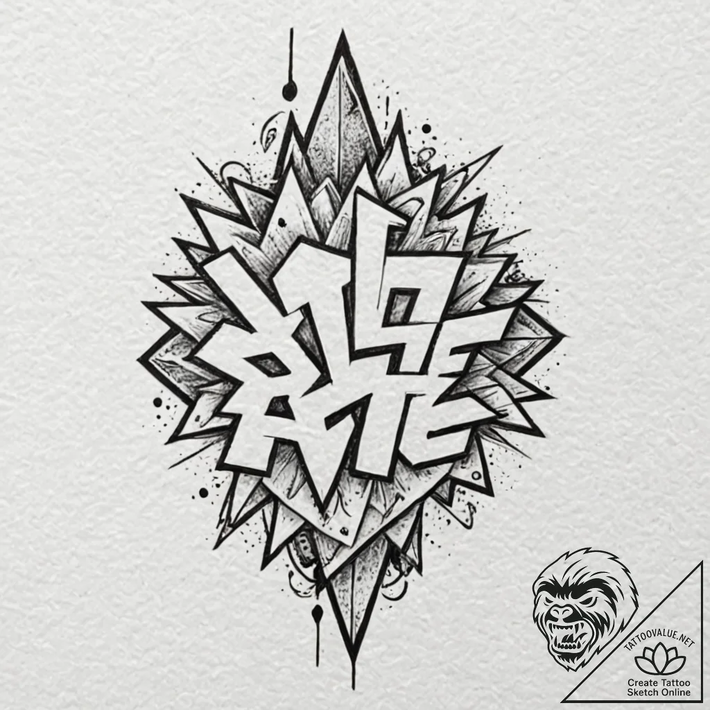 Peak ace, artistic tattoo sketch, unique desi... - tattoo sketch (№1751883574_0, 07.07.2025 10:19) — tattoovalue.net