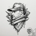The peaky blinders’ razor blade cap, tattoo s… – tattoo sketch (№1751883978_0, 07.07.2025 10:26) — tattoovalue.net