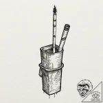 A linework tattoo of her long cigarette holde… – tattoo sketch (№1751885322_0, 07.07.2025 10:48) — tattoovalue.net