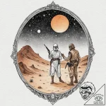 44. watercolor tattoo design of the binary su… – tattoo sketch (№1751885407_0, 07.07.2025 10:50) — tattoovalue.net