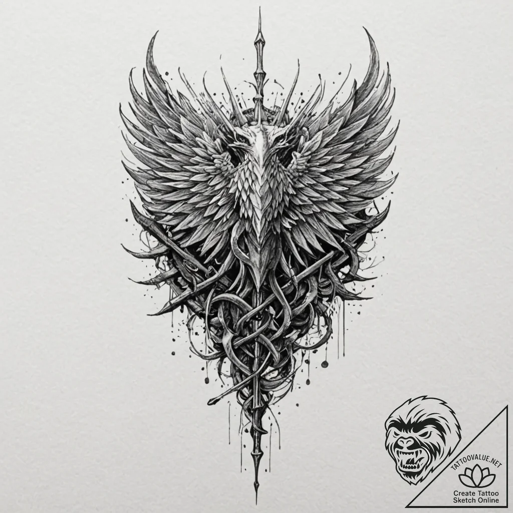 рёрісђр° рїсђрµсѓс‚рѕр»рѕрі (game of thrones)... - tattoo sketch (№1751885996_0, 07.07.2025 10:59) — tattoovalue.net