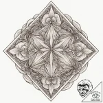 A linework design of the horadric cube from d… – tattoo sketch (№1751887679_0, 07.07.2025 11:27) — tattoovalue.net
