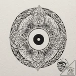 Yin-yang, tattoo line art, dotwork shading, s… – tattoo sketch (№1751887932_0, 07.07.2025 11:32) — tattoovalue.net
