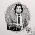 A minimalist tattoo of the briefcase from pul… – tattoo sketch (№1751888017_0, 07.07.2025 11:33) — tattoovalue.net