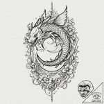 Mechanical dragonfly, tattoo sketch design, m… – tattoo sketch (№1751888498_0, 07.07.2025 11:41) — tattoovalue.net