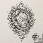 A chicano lettering tattoo of “not all those… – tattoo sketch (№1751888982_0, 07.07.2025 11:49) — tattoovalue.net