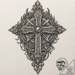 A minimalist tattoo of the hand of the king p… – tattoo sketch (№1751889485_0, 07.07.2025 11:58) — tattoovalue.net