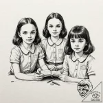 A sketch of the grady twins from the shining,… – tattoo sketch (№1751900665_0, 07.07.2025 15:04) — tattoovalue.net