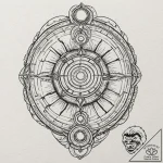 A linework sketch of the flux capacitor, blue… – tattoo sketch (№1751900924_0, 07.07.2025 15:08) — tattoovalue.net