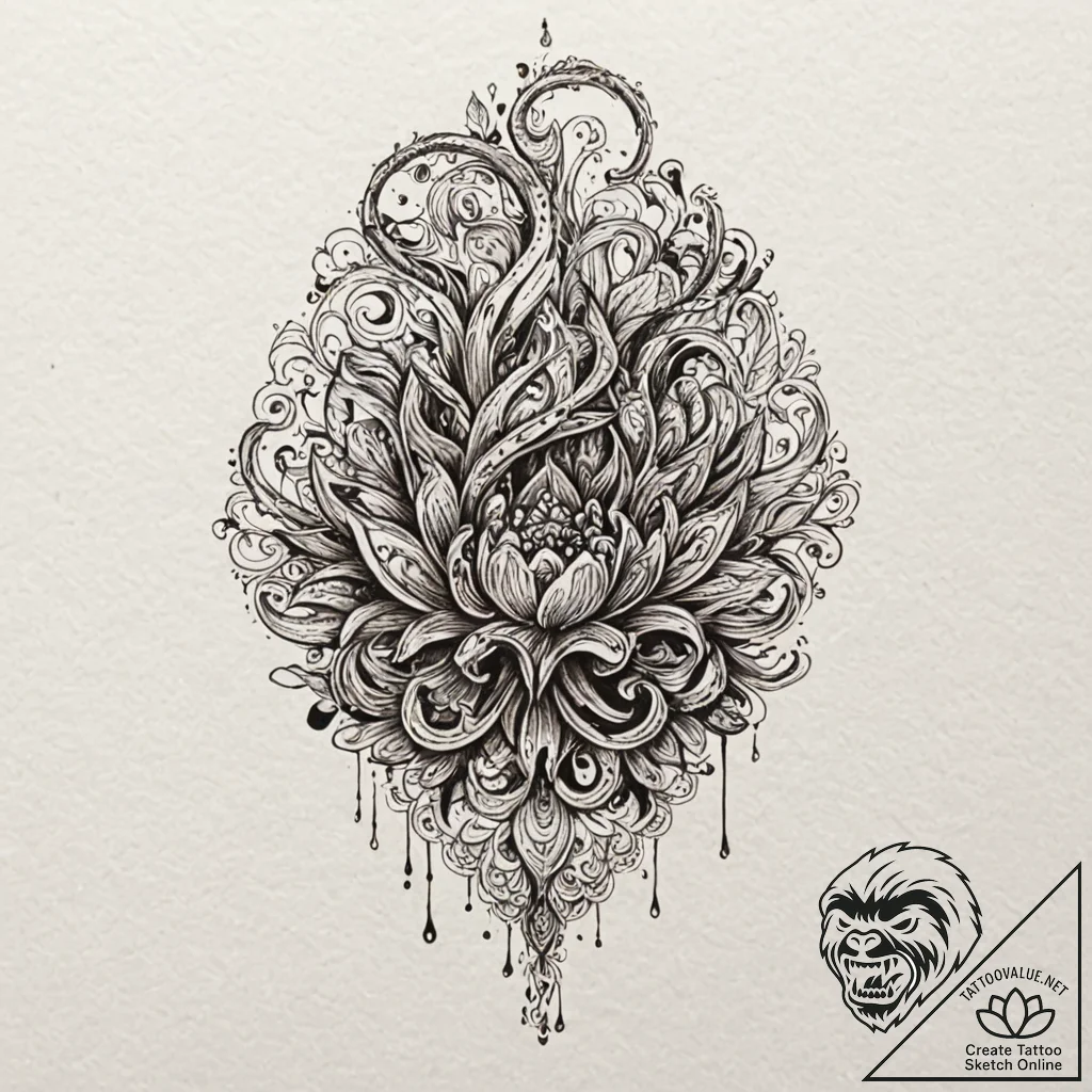 Hook, tattoo sketch design, unique design, or... - tattoo sketch (№1751901449_0, 07.07.2025 15:17) — tattoovalue.net