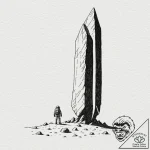 The monolith from 2001: a space odyssey, tatt… – tattoo sketch (№1751901968_0, 07.07.2025 15:26) — tattoovalue.net