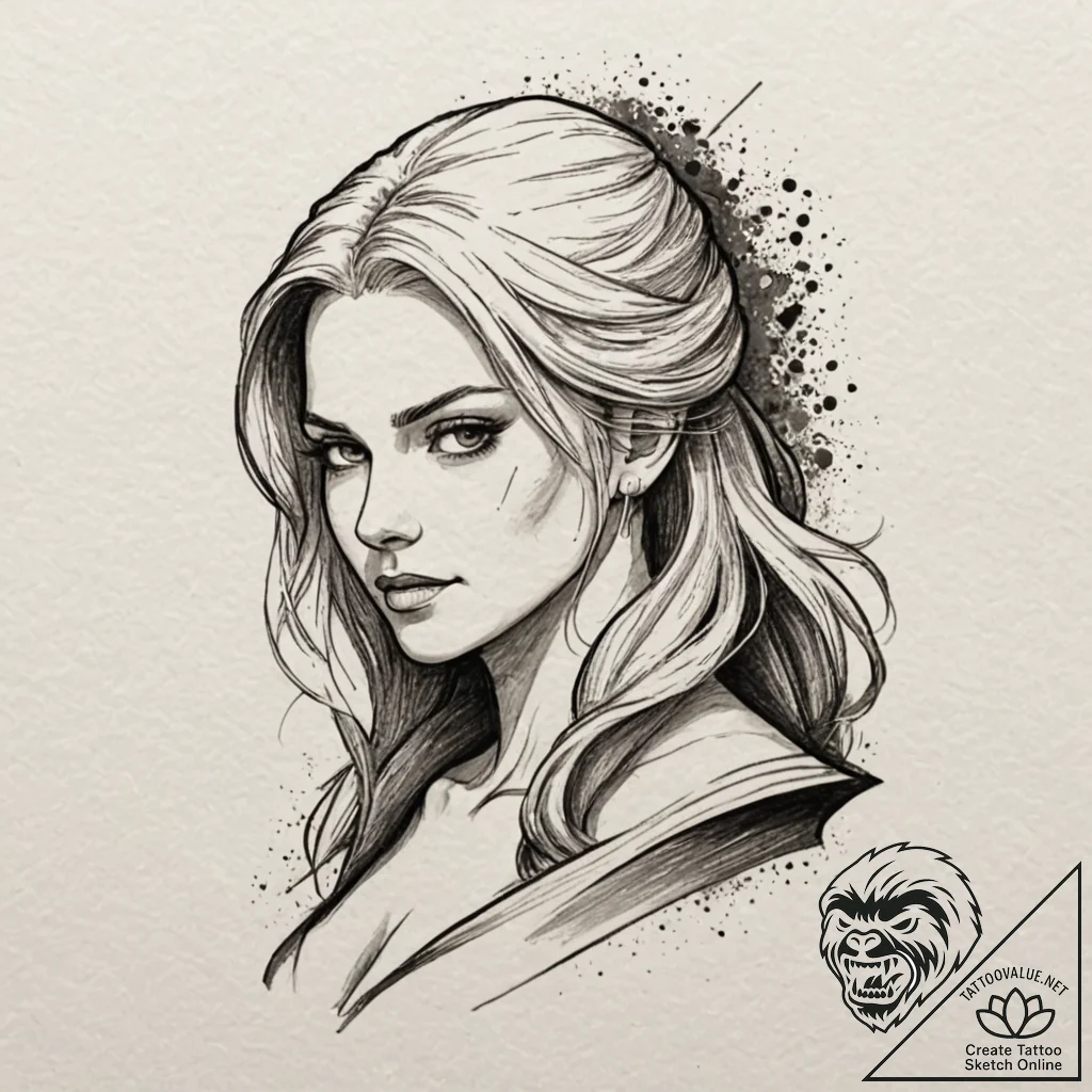 рірµрґсњрјр°рє (the witcher - netflix version... - tattoo sketch (№1751904616_0, 07.07.2025 16:10) — tattoovalue.net