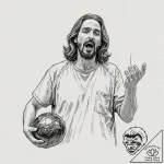 A sketch of jesus quintana from the big lebow… – tattoo sketch (№1751905173_0, 07.07.2025 16:19) — tattoovalue.net
