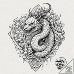 Chain, tattoo line art, no background, subjec… – tattoo sketch (№1751905336_0, 07.07.2025 16:22) — tattoovalue.net