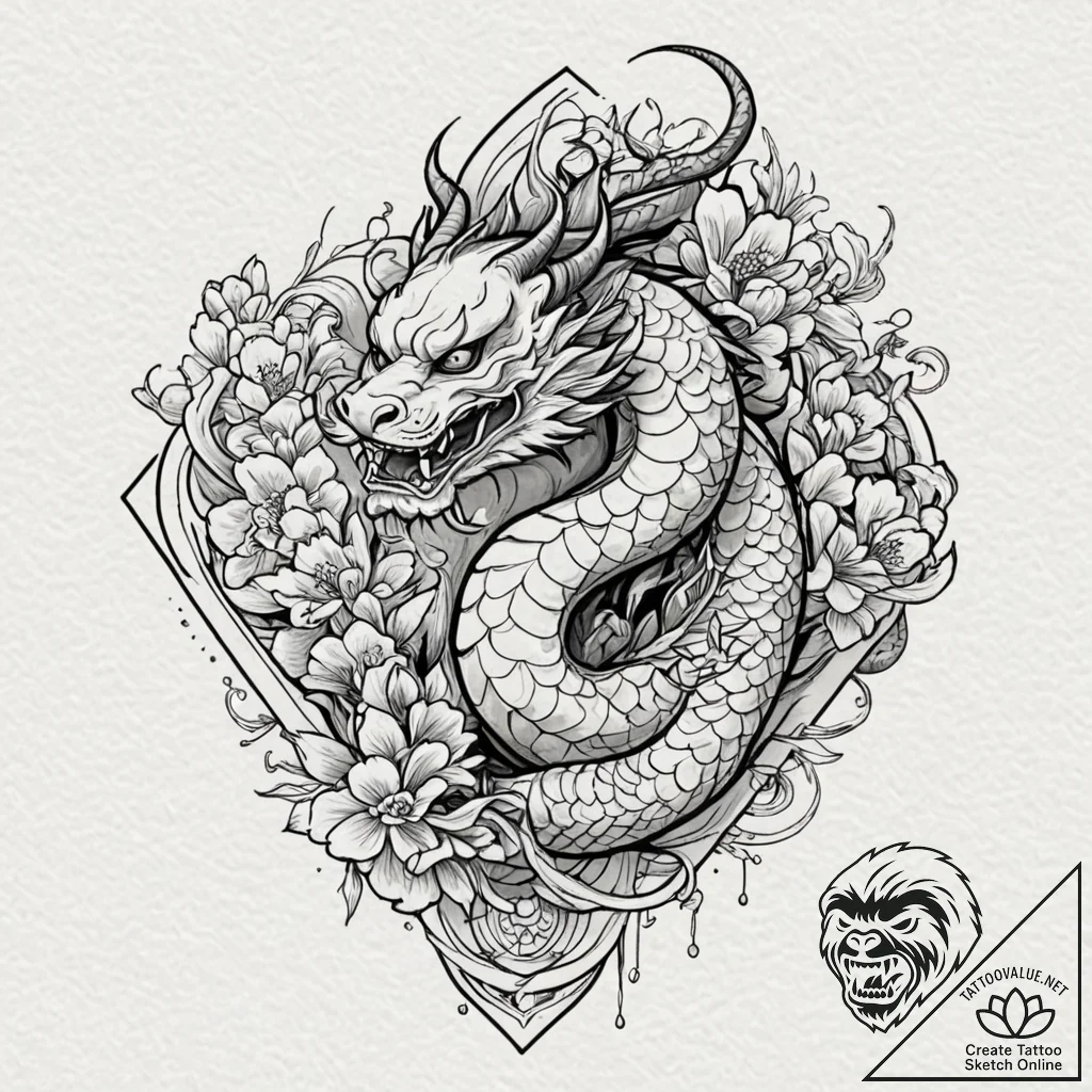 Chain, tattoo line art, no background, subjec... - tattoo sketch (№1751905336_0, 07.07.2025 16:22) — tattoovalue.net