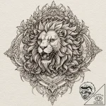 Manticore, concept art for tattoo, profession… – tattoo sketch (№1751905930_0, 07.07.2025 16:32) — tattoovalue.net