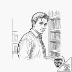 A graphic novel portrait of the main characte… – tattoo sketch (№1751907133_0, 07.07.2025 16:52) — tattoovalue.net
