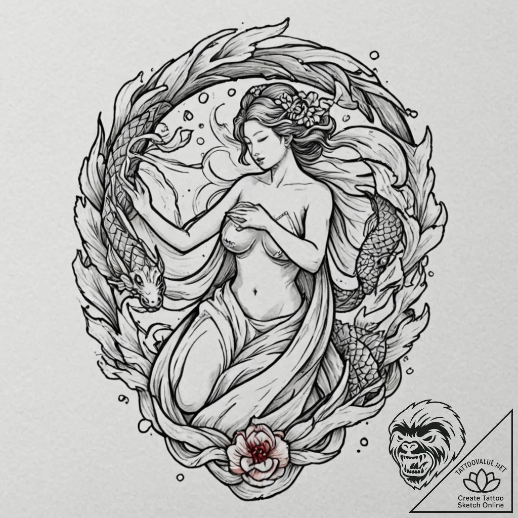 A weeping angel statue, tattoo flash sheet de... - tattoo sketch (№1751907218_0, 07.07.2025 16:53) — tattoovalue.net