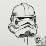 Neo-traditional portrait of a clone trooper,… – tattoo sketch (№1751907816_0, 07.07.2025 17:03) — tattoovalue.net
