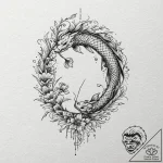 Dandelion seeds blowing in the wind (is there… – tattoo sketch (№1751908324_0, 07.07.2025 17:12) — tattoovalue.net