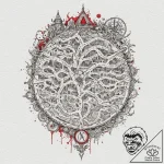 A dotwork tattoo design of the marauder’s map… – tattoo sketch (№1751909781_0, 07.07.2025 17:36) — tattoovalue.net