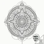 Egyptian sarcophagus, tattoo line art, geomet… – tattoo sketch (№1751912689_0, 07.07.2025 18:24) — tattoovalue.net