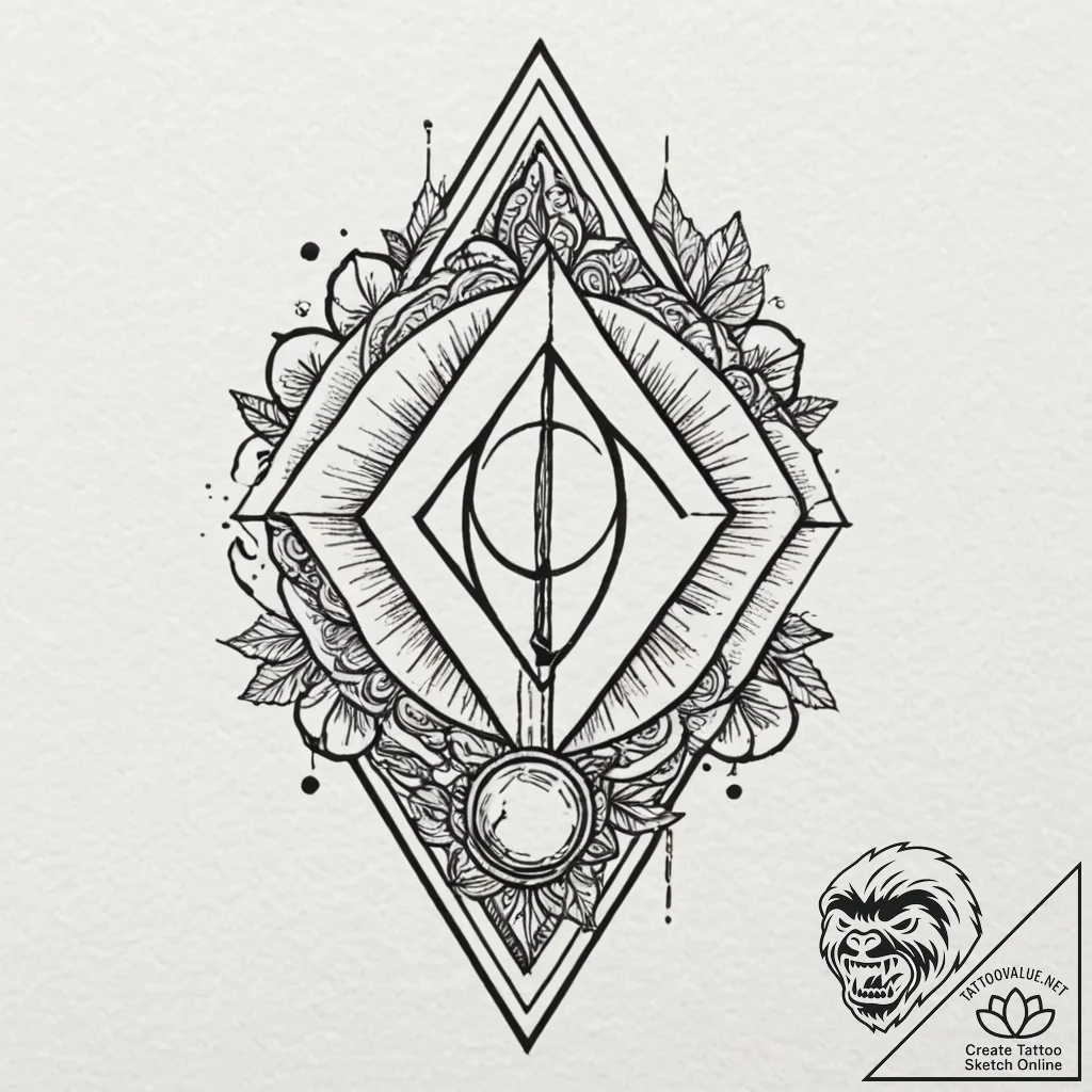 A linework tattoo of the capsule corp logo,,... - tattoo sketch (№1751913446_0, 07.07.2025 18:37) — tattoovalue.net