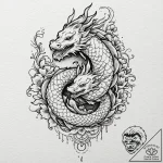 A linework tattoo of the phrase “more human t… – tattoo sketch (№1751913530_0, 07.07.2025 18:38) — tattoovalue.net