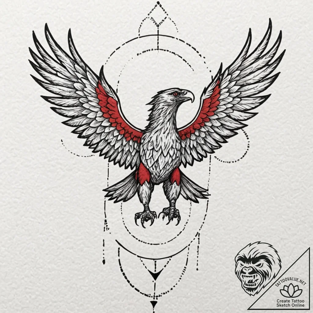 A neo-traditional tattoo of buckbeak the hipp... - tattoo sketch (№1751913614_0, 07.07.2025 18:40) — tattoovalue.net