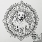 A sketch of the main characters from amores p… – tattoo sketch (№1751913783_0, 07.07.2025 18:43) — tattoovalue.net