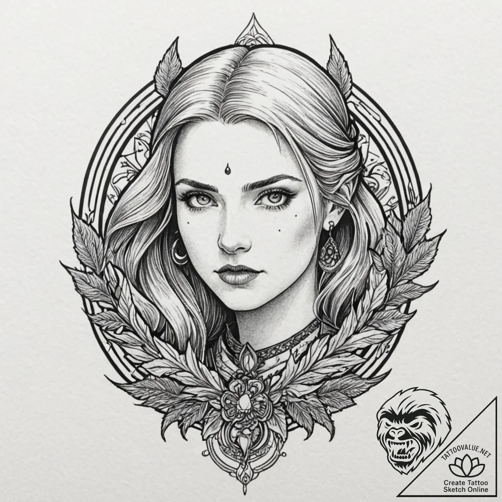 рірµрґсњрјр°рє (the witcher - netflix version... - tattoo sketch (№1751915134_0, 07.07.2025 19:05) — tattoovalue.net