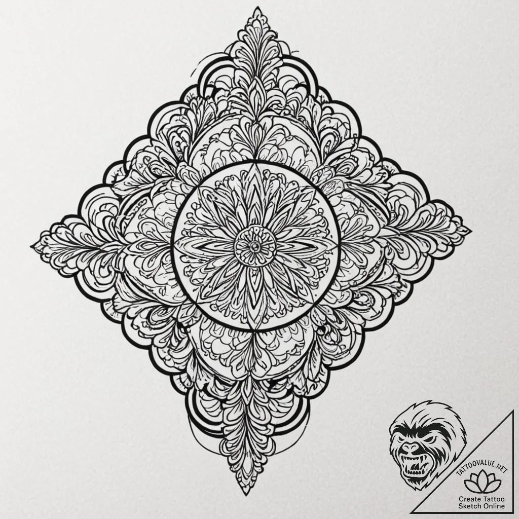 Amazon, tattoo line art, minimalist approach,... - tattoo sketch (№1751916313_0, 07.07.2025 19:25) — tattoovalue.net