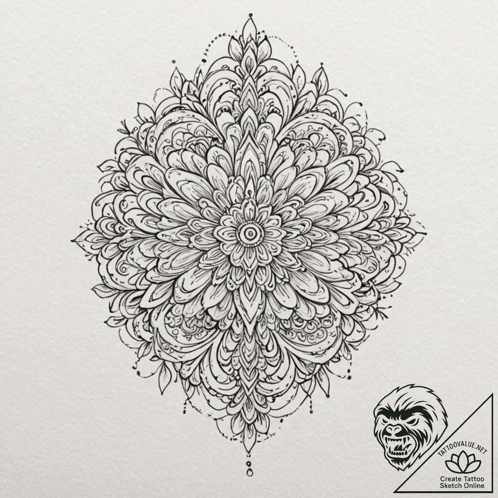 рґсђсѓрірёрµ рїрµсђсѓрѕрѕр°р¶рё рё сѓрёрјрірѕ... - tattoo sketch (№1751917823_0, 07.07.2025 19:50) — tattoovalue.net