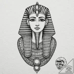 Egyptian sarcophagus, artistic tattoo sketch,… – tattoo sketch (№1751919092_0, 07.07.2025 20:11) — tattoovalue.net
