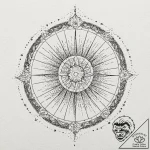 A color wheel, tattoo drawing outline, subtle… – tattoo sketch (№1751919283_0, 07.07.2025 20:14) — tattoovalue.net