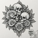 Vulture, tattoo flash sheet design, dotwork s… – tattoo sketch (№1751921060_0, 07.07.2025 20:44) — tattoovalue.net