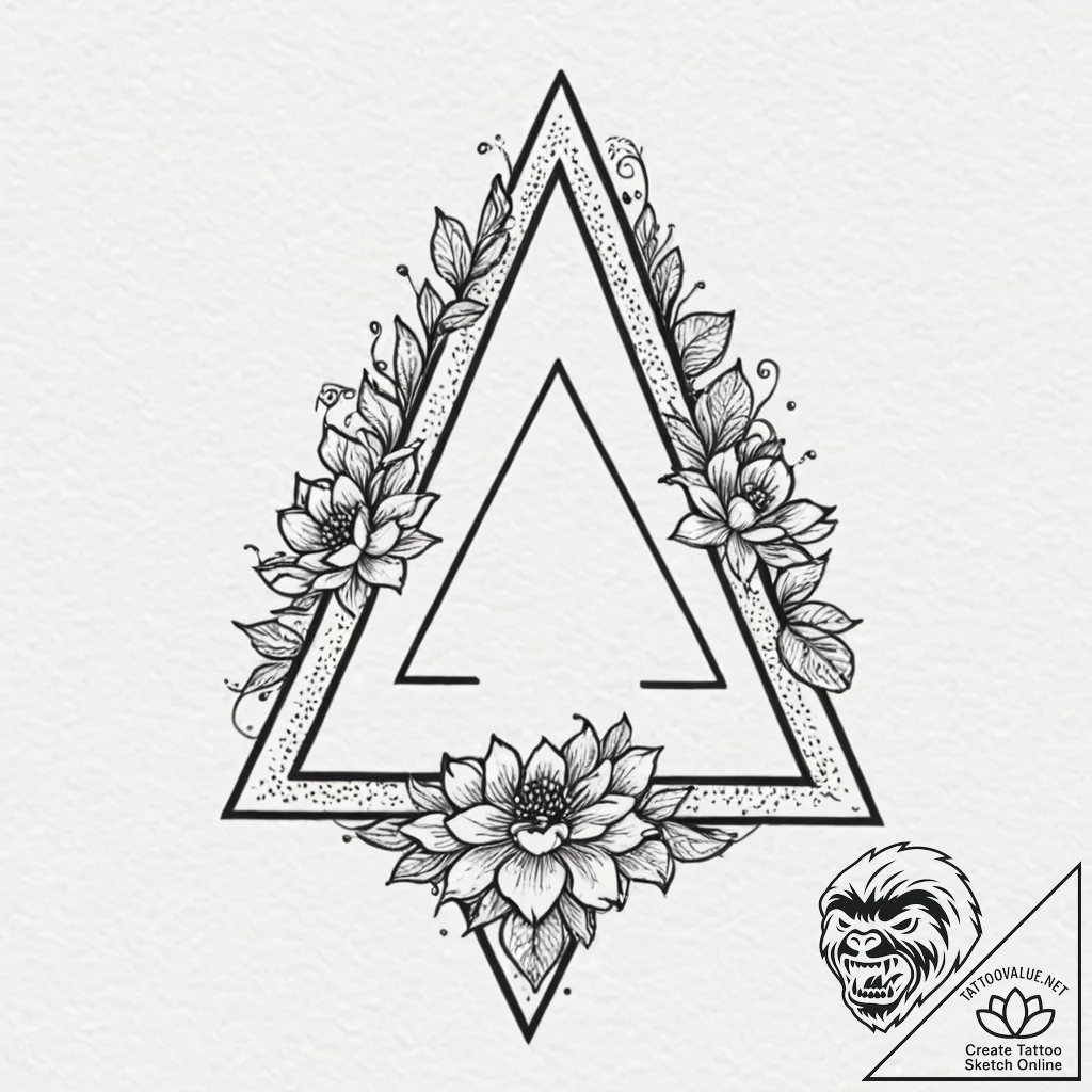 An impossible shape (penrose triangle), tatto... - tattoo sketch (№1751921482_0, 07.07.2025 20:51) — tattoovalue.net