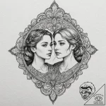 A sketch of the main characters from sex educ… – tattoo sketch (№1751921567_0, 07.07.2025 20:52) — tattoovalue.net
