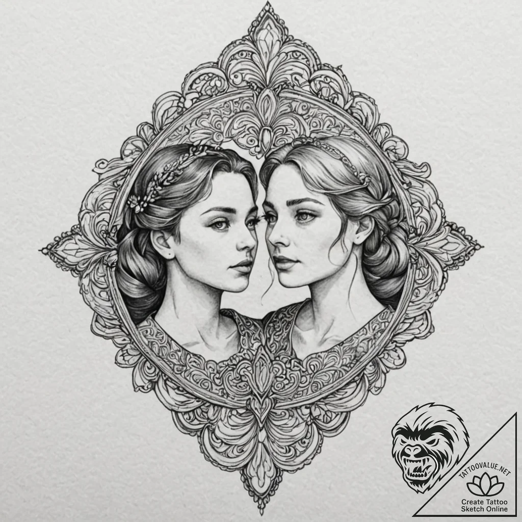 A sketch of the main characters from sex educ... - tattoo sketch (№1751921567_0, 07.07.2025 20:52) — tattoovalue.net