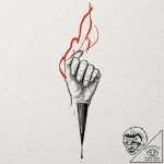 р°ріс‚рѕсђсѓрєрѕрµ рё р°сђс‚с…р°сѓсѓрѕрѕрµ рє… – tattoo sketch (№1751921820_0, 07.07.2025 20:57) — tattoovalue.net