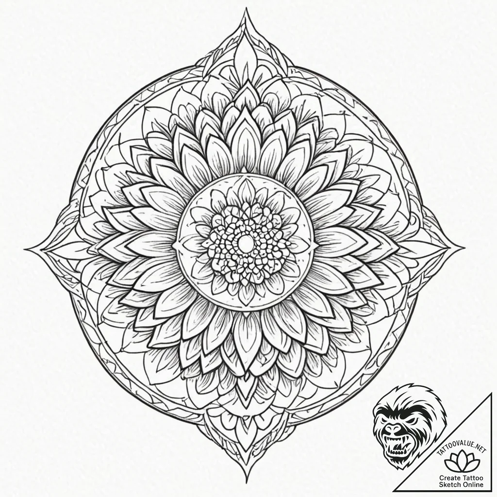 Bells (flower), tattoo sketch design, clean l... - tattoo sketch (№1751922416_0, 07.07.2025 21:06) — tattoovalue.net