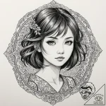 A neo-traditional portrait of chihiro/sen, lo… – tattoo sketch (№1751922589_0, 07.07.2025 21:09) — tattoovalue.net