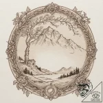 A watercolor sketch of the sicilian landscape… – tattoo sketch (№1751922674_0, 07.07.2025 21:11) — tattoovalue.net
