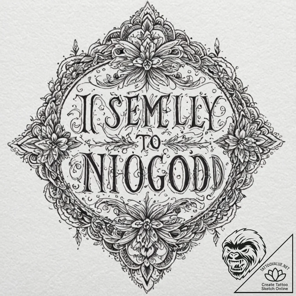 A chicano lettering tattoo of "i solemnly swe... - tattoo sketch (№1751925143_0, 07.07.2025 21:52) — tattoovalue.net